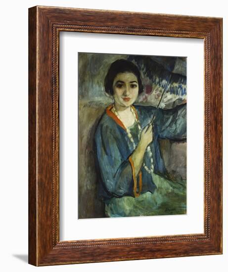 Nono with Umbrella; Nono a L'Ombrelle-Henri Lebasque-Framed Giclee Print