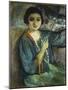 Nono with Umbrella-Henri Lebasque-Mounted Giclee Print