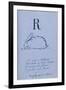 Nonsense Alphabet - R, 1860-Edward Lear-Framed Giclee Print