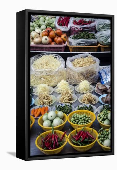 Nonthaburi Market, Bangkok, Thailand, Southeast Asia, Asia-Andrew Taylor-Framed Stretched Canvas