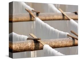 Noodles Drying in the Sun, Hsipaw, Myanmar-Jay Sturdevant-Stretched Canvas