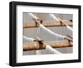 Noodles Drying in the Sun, Hsipaw, Myanmar-Jay Sturdevant-Framed Photographic Print