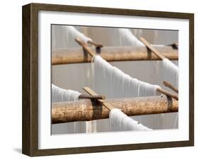 Noodles Drying in the Sun, Hsipaw, Myanmar-Jay Sturdevant-Framed Photographic Print