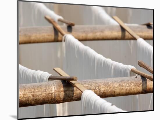 Noodles Drying in the Sun, Hsipaw, Myanmar-Jay Sturdevant-Mounted Photographic Print