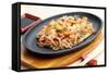 Noodles with Seafood. Japanese Cuisine-Gresei-Framed Stretched Canvas