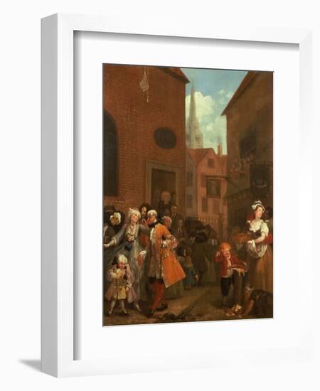 Noon, 1736-William Hogarth-Framed Giclee Print