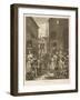 Noon a Group of Huguenots Attend Chapel Opposite an Eating House-William Hogarth-Framed Art Print