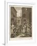 Noon a Group of Huguenots Attend Chapel Opposite an Eating House-William Hogarth-Framed Art Print