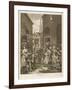 Noon a Group of Huguenots Attend Chapel Opposite an Eating House-William Hogarth-Framed Art Print