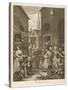 Noon a Group of Huguenots Attend Chapel Opposite an Eating House-William Hogarth-Stretched Canvas