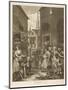 Noon a Group of Huguenots Attend Chapel Opposite an Eating House-William Hogarth-Mounted Art Print