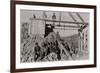 Noon Break For Miners At Cripple Creek-F. Jay Haynes-Framed Art Print