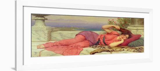 Noon-Day Rest,1910-John William Godward-Framed Premium Giclee Print