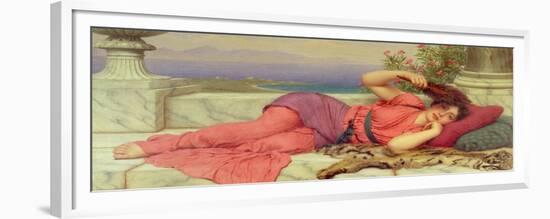 Noon-Day Rest,1910-John William Godward-Framed Premium Giclee Print