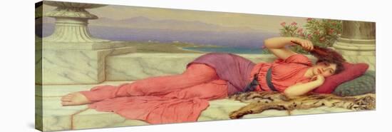 Noon-Day Rest,1910-John William Godward-Stretched Canvas