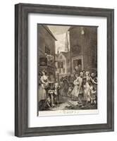 Noon, from the Series "Four Times of Day", 1738-William Hogarth-Framed Giclee Print