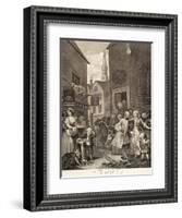 Noon, from the Series "Four Times of Day", 1738-William Hogarth-Framed Giclee Print