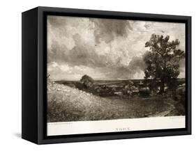 Noon, from Various Subjects of Landscape Characteristic of English Scenery-John Constable-Framed Stretched Canvas
