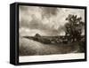 Noon, from Various Subjects of Landscape Characteristic of English Scenery-John Constable-Framed Stretched Canvas