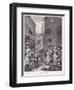 Noon, Plate II from Times of Day, 1738-William Hogarth-Framed Giclee Print