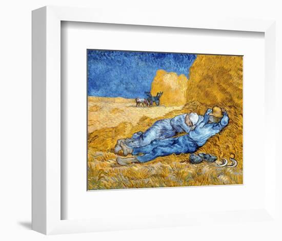 Noon - Rest from Work, 1891-Vincent Van Gogh-Framed Art Print