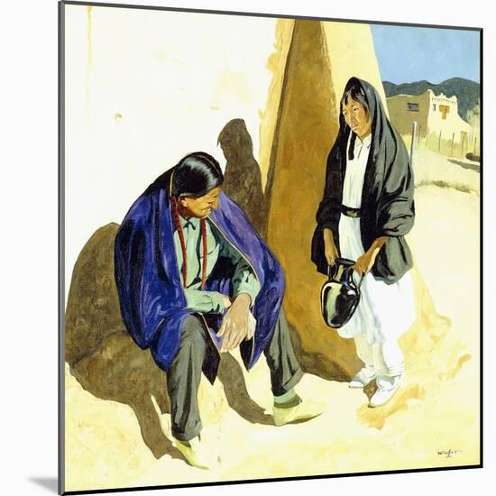 Noon Shadows-Walter Ufer-Mounted Giclee Print