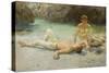 Noonday Heat, 1902-3-Henry Scott Tuke-Stretched Canvas