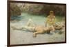 Noonday Heat, 1902-3-Henry Scott Tuke-Framed Giclee Print