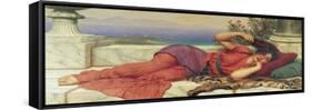 Noonday Rest-John William Godward-Framed Stretched Canvas