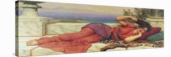 Noonday Rest-John William Godward-Stretched Canvas