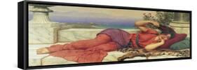 Noonday Rest-John William Godward-Framed Stretched Canvas