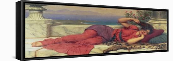 Noonday Rest-John William Godward-Framed Stretched Canvas