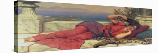 Noonday Rest-John William Godward-Stretched Canvas