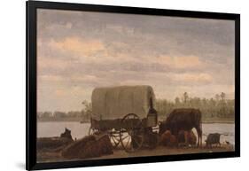 Nooning on the Platte, C.1859-Albert Bierstadt-Framed Giclee Print