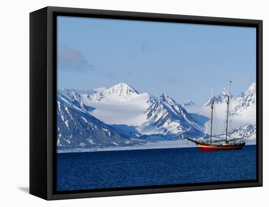 Noordelicht at Anchor Off the West Coast of Spitsbergen-William Gray-Framed Stretched Canvas