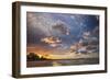 Noosa Beach and the Tasman Sea at Sunset, Noosa Heads, Queensland, Australia.-Cahir Davitt-Framed Photographic Print