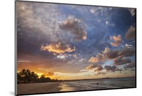 Noosa Beach and the Tasman Sea at Sunset, Noosa Heads, Queensland, Australia.-Cahir Davitt-Mounted Photographic Print