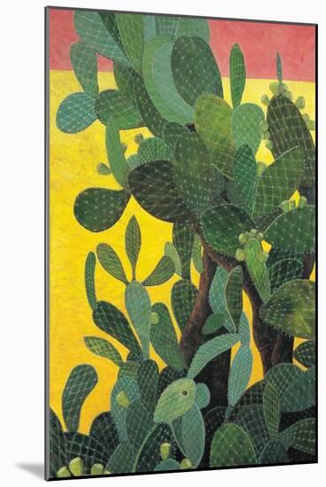 Nopal Cactus in Teotihuacan, 2001-Pedro Diego Alvarado-Mounted Giclee Print