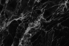 Black Marble Texture, Detailed Structure of Marble for Design.-noppadon sangpeam-Mounted Photographic Print