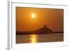 Nora Sunrise over Harbour, Near Pula, Cagliari Province, Sardinia, Italy, Mediterranean, Europe-John Miller-Framed Photographic Print