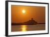 Nora Sunrise over Harbour, Near Pula, Cagliari Province, Sardinia, Italy, Mediterranean, Europe-John Miller-Framed Photographic Print