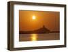 Nora Sunrise over Harbour, Near Pula, Cagliari Province, Sardinia, Italy, Mediterranean, Europe-John Miller-Framed Photographic Print