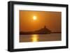 Nora Sunrise over Harbour, Near Pula, Cagliari Province, Sardinia, Italy, Mediterranean, Europe-John Miller-Framed Photographic Print