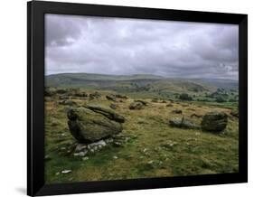 Norber Erratics Near Austwick, Yorkshire Dales National Park, Yorkshire, England, UK-Patrick Dieudonne-Framed Premium Photographic Print