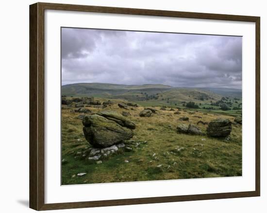 Norber Erratics Near Austwick, Yorkshire Dales National Park, Yorkshire, England, UK-Patrick Dieudonne-Framed Photographic Print