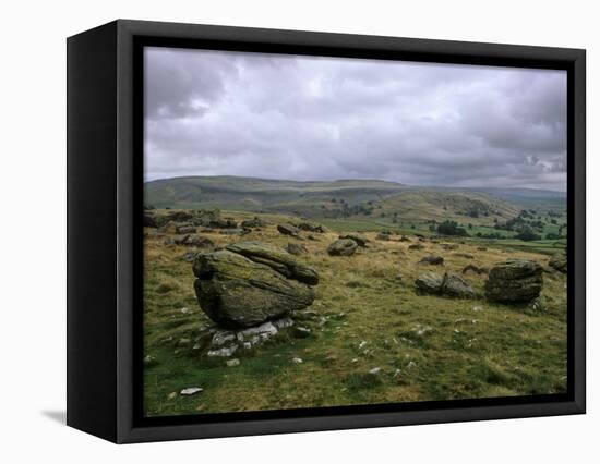 Norber Erratics Near Austwick, Yorkshire Dales National Park, Yorkshire, England, UK-Patrick Dieudonne-Framed Stretched Canvas