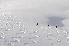 Deep Powder Snow, Ski Traces, Tyrol, Austria-Norbert Eisele-Hein-Photographic Print