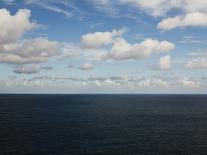 Blue Sky over Calm Sea-Norbert Schaefer-Framed Stretched Canvas