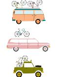 Cars Transporting Bicycles-Norbert Sobolewski-Art Print