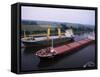 Nord Ostsee Kanal, Kiel Canal, Germany-Ken Gillham-Framed Stretched Canvas